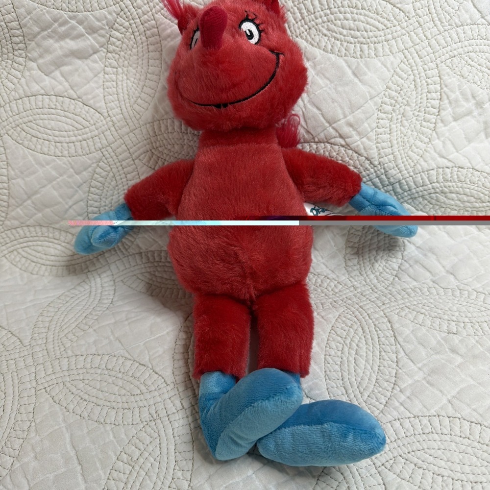 Aurora World Plush Dr. Seuss' FOX IN SOCKS 12" Nostalgic Book Plushie EUC